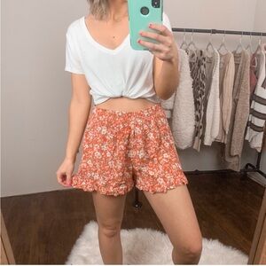 AEO floral print shorts